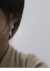 romantic crystal drop earrings